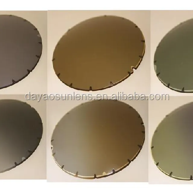 grey brown green color cr39 polarized lens