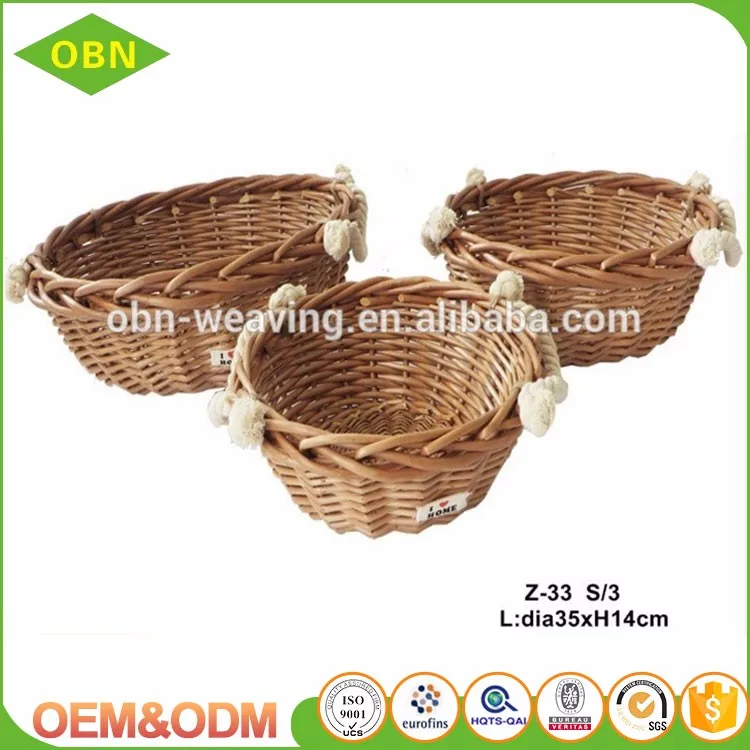 cheap custom any size decorative small gift wicker baskets in