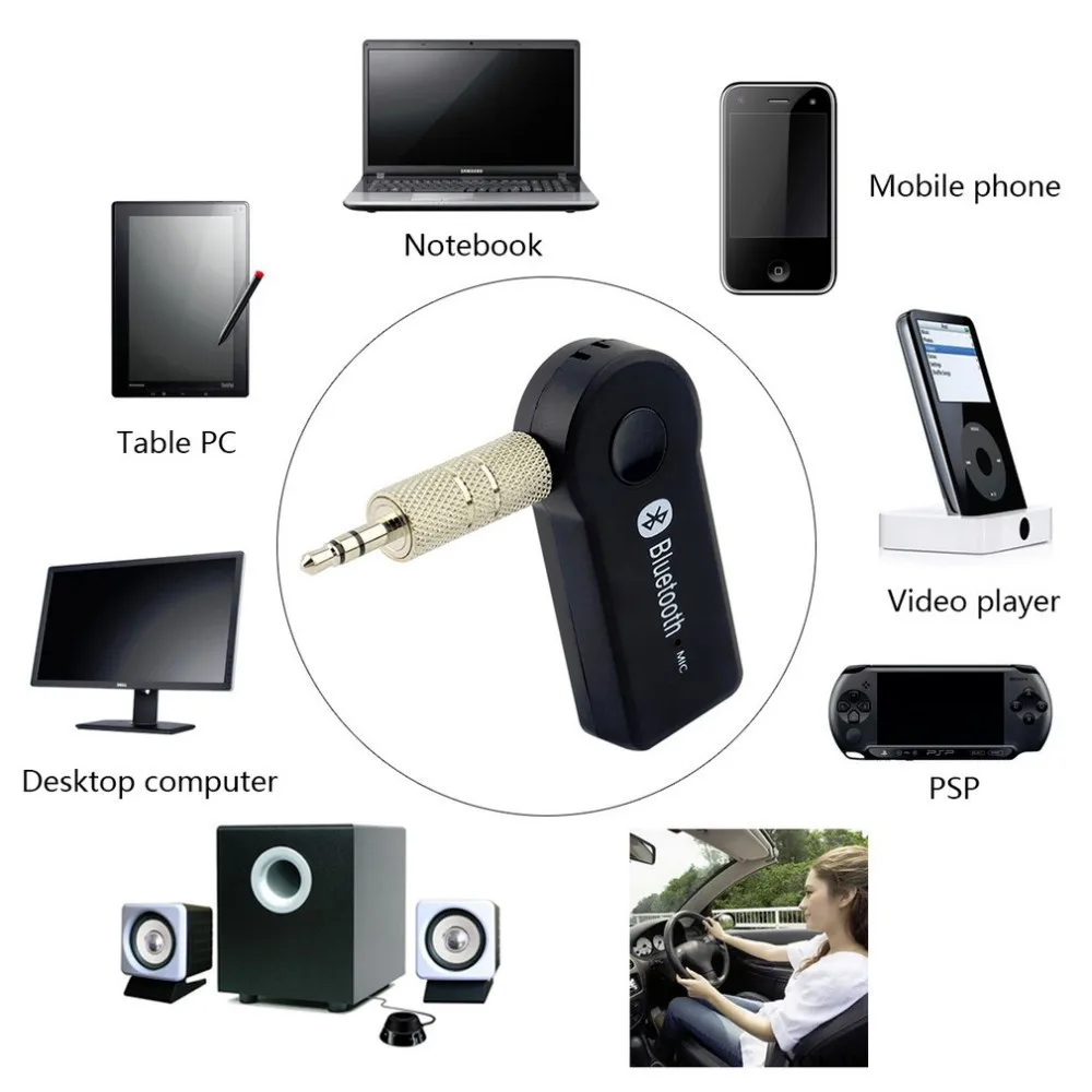 APPACS Aux Audio Home Stereo Music 3.5mm Car Bluetooth Receiver - ANKUX.COM