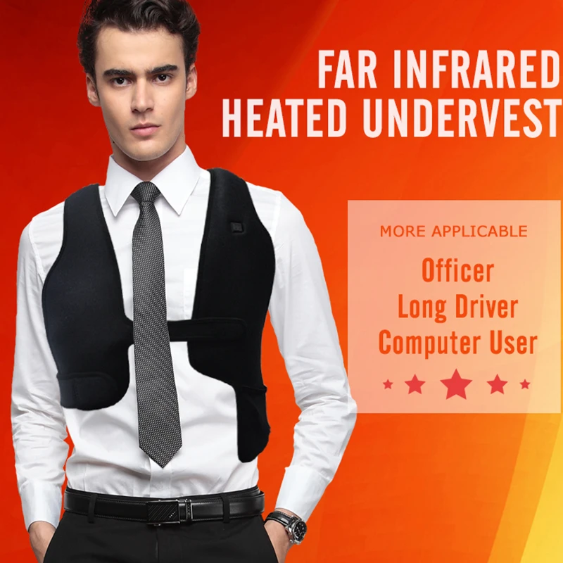 Far Infrared Heated Mens Down Vest Bodywarmer OEM Custom Heated USB Electric Warm Vest, Black(customized)
Far Infrared Heated Mens Down Vest Bodywarmer OEM Custom Heated USB Electric Warm Vest, Black(customized)