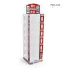 4 Sides Cardboard Hook Display for Cell Phone Accessories Hook Display Stand
