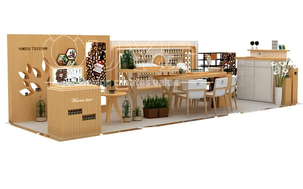 Plywood Professional Fancy Makeup Floor Display Showcase Stand