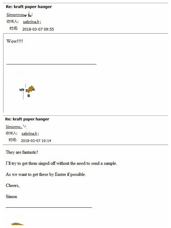 Recycled Paper Custom Cardboard Hangers 10cm Width For Slippers And Shoes