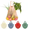 2019 Promotional 100% organic cotton produce reusable grocery carry shopping net bag