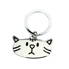 Funny Cat Metal Keychain Custom Animal Souvenir Keychain Cat Keychain