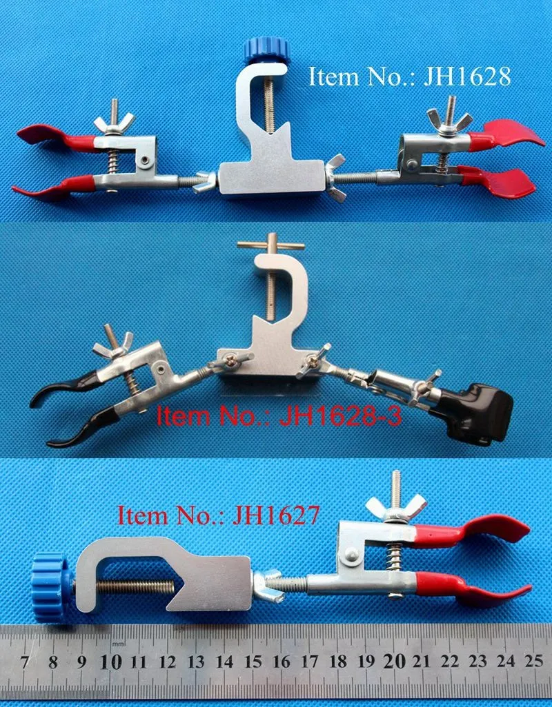 Double Swiveling adjustable Burette flask Buret Clamp for lab_Buret