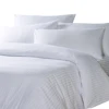 5MM White Dobby Stripe Hotel bed Sheets 250 thread count CVC 8020 sheet Hotel Collection Bedding sheet