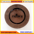 Cheap Chocolate Glass Charger Plates For Home