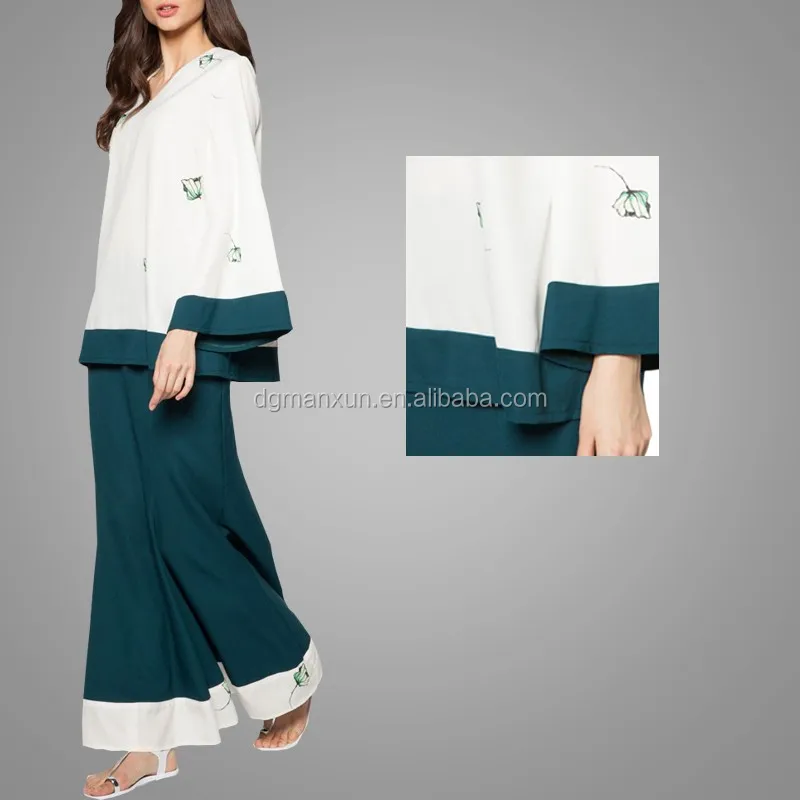 Latest Burqa Design In Picture Long Sleeve Simple Style 2017 Baju Kurung Malaysia Muslim Women Dress (3).jpg