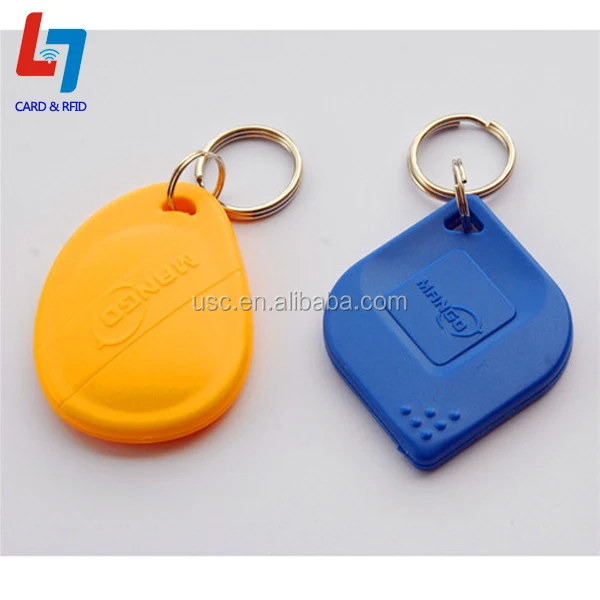 rfid reusable hf lf abs keyfob key tag for door access control