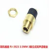3.5MM cylindrical socket PJ-392 Stereo Female Socket Jack with Screw 3.5 Audio Video Headphone Connector PJ392 GOLD PLATED