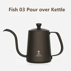 Gooseneck Patented TIMEMORE FISH 03 Coffee Kettle vertical Water Flow Stainless Steel 240 300 600 900
