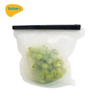 Reusable silicone fresh food bag food storage vacuum bags