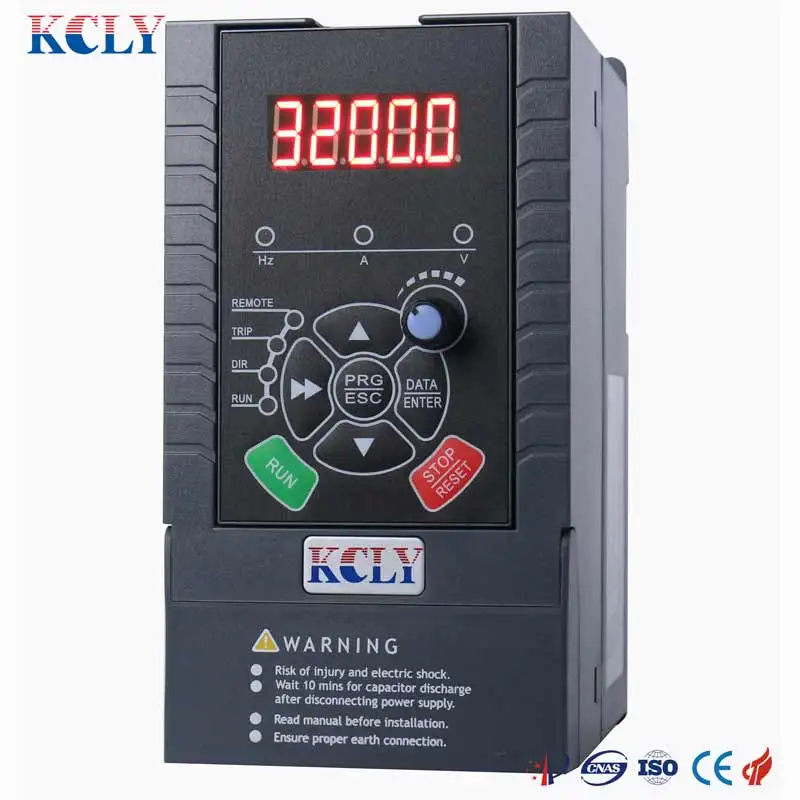 VFD inverter frequency converter 2.2kw 3HP 300hz general 1PHASE 220VAC input 3ph
