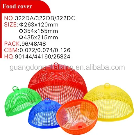 Eco-friendly Factory Price Pop Up Umbrella Plastic Table Food Mesh Screen Cover