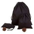 Cheap factory price wholesale custom black cotton drawstring pouch cotton muslin drawstring bag blank drawstring bags