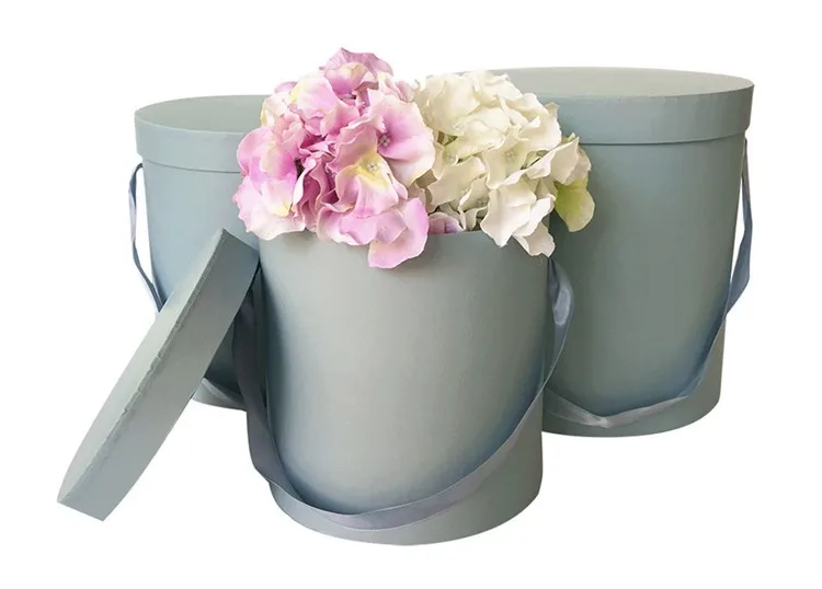 Luxury custom printing design cardboard round box flower boxes.jpg
