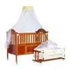 Hot Sale Adjustable Natural Solid Wooden Baby Bed Cradle Swing