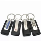 Custom New Product Marketing Gifts Promotion Embossed Leather Keychain