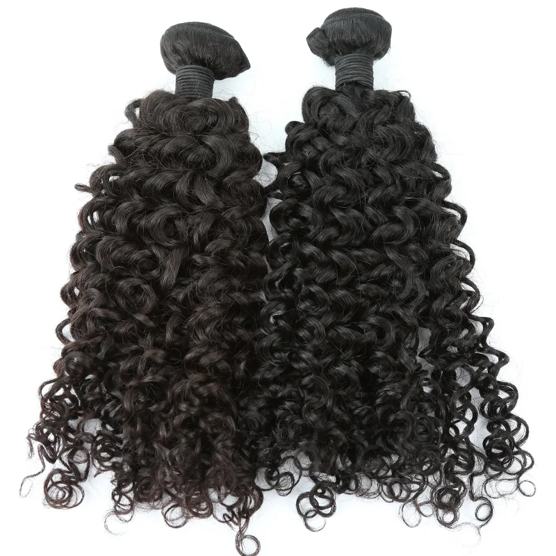 Hot Sales Raw Hair Weaves Extensions Full Cuticle Wet And Curly