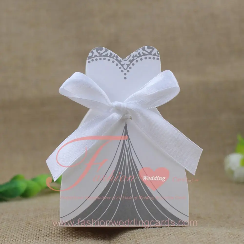 new creative dress wedding favor candy gift boxes