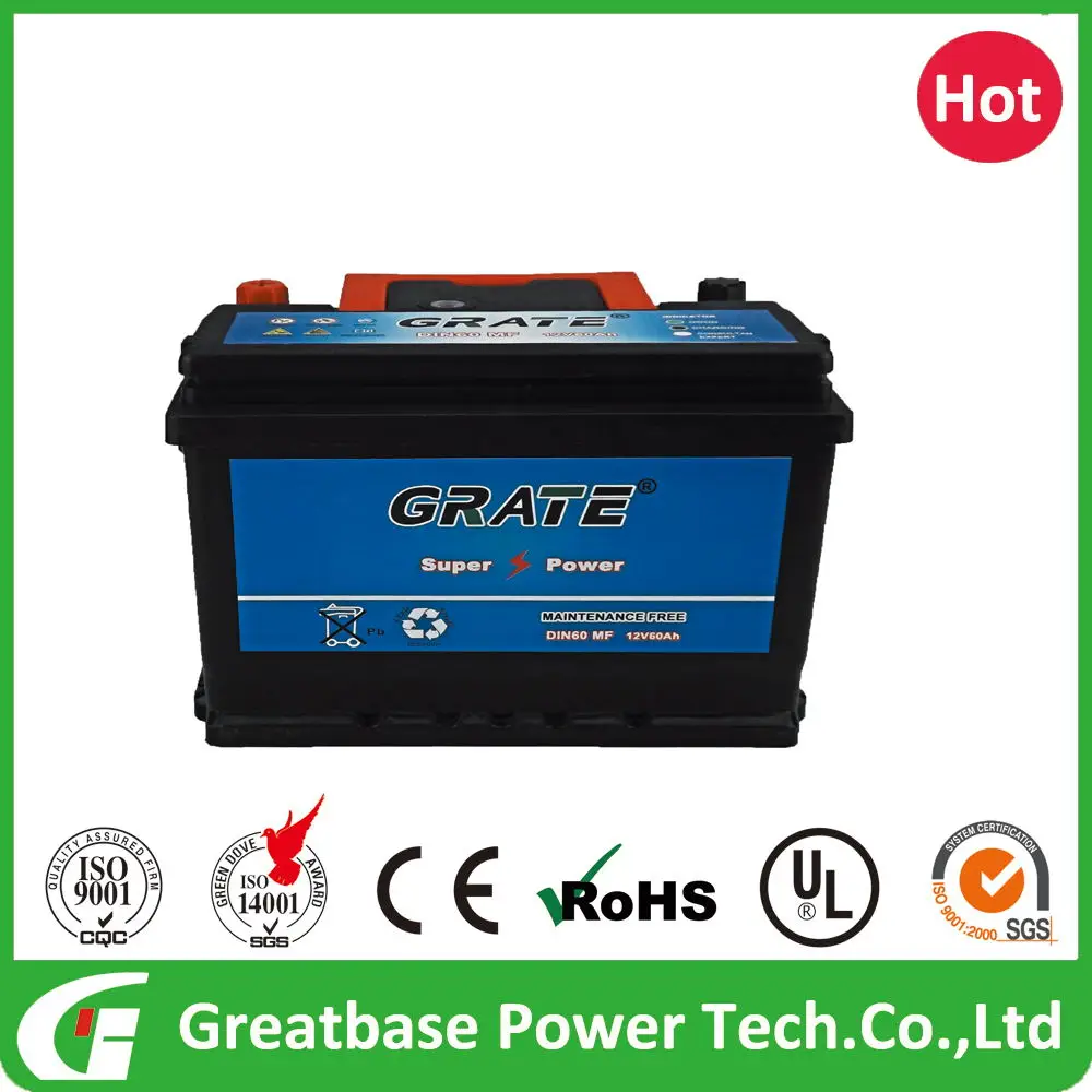 Hot sale factory supply car battery MF battery