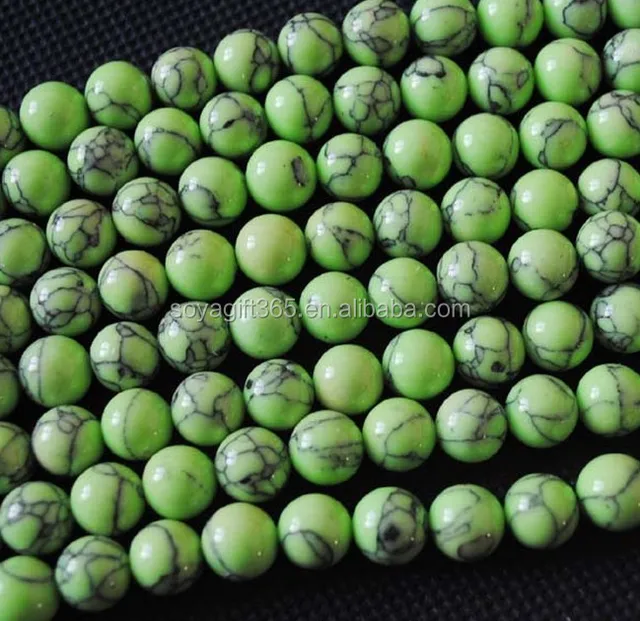 light green turquoise beads for bracelet necklace making