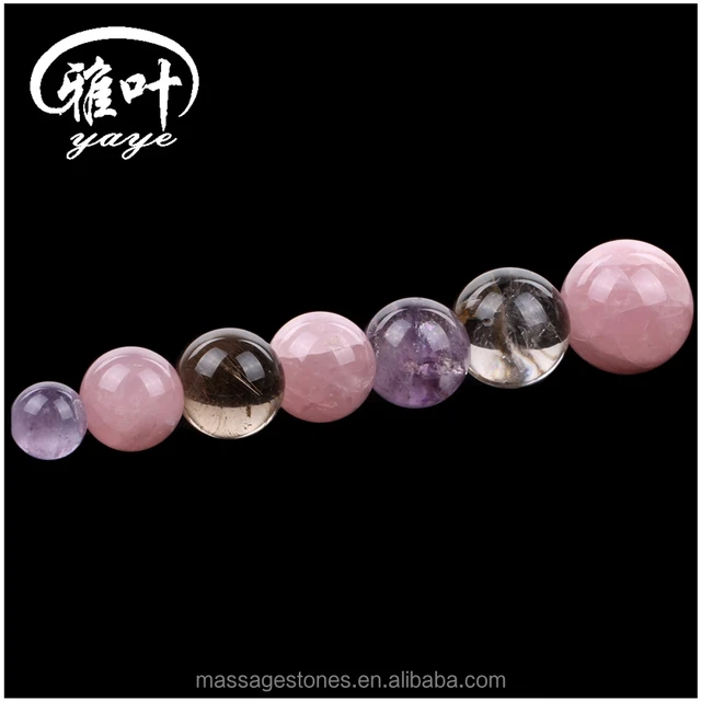 colored customize crystal spheres/round ball for therapy healing