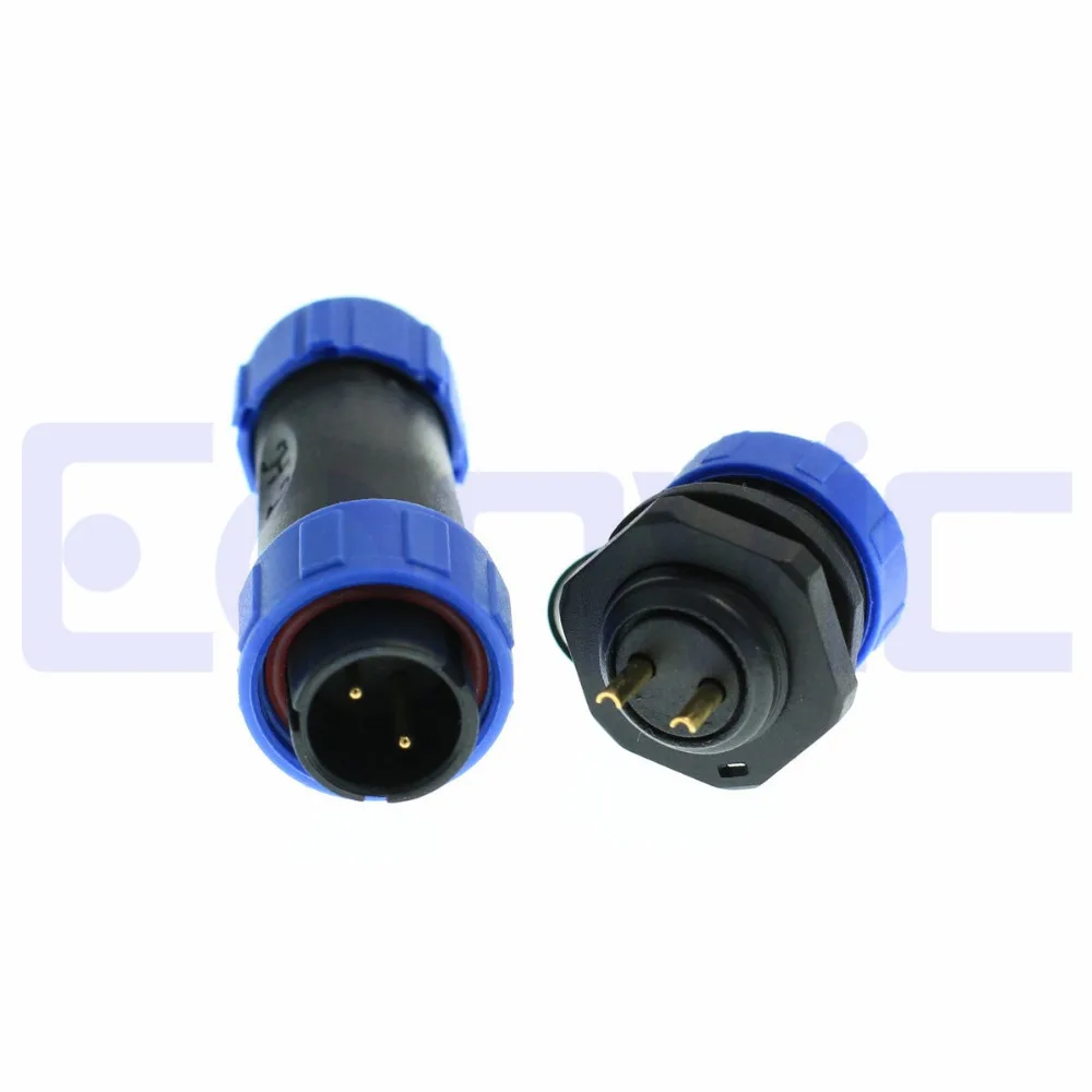Quick Disconnect SP13 IP68 Plastic Outdoor Aviation Electrical Waterproof Connector Cable Plug Panel Mount Chassis Socket
