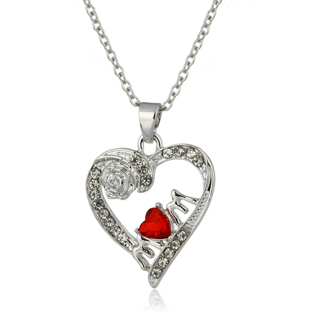 Hot selling creative crystal rose pendant High Quality Red heart design crystal necklace for mother's day gifts
Hot selling creative crystal rose pendant High Quality Red heart design crystal necklace for mother's day gifts