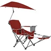 New items in the market Portable Beach Lightweight Recliner Chair beach chair lounger With Umbrella