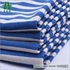 Mulinsen Textile Knitted Polyester Spandex DTY Navy Blue And White Stripe Fabric