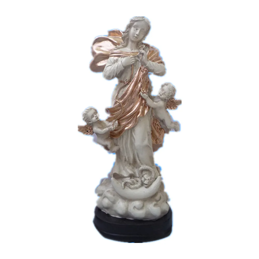 Custom Religious resin Maria Figurine, Small angel figurine