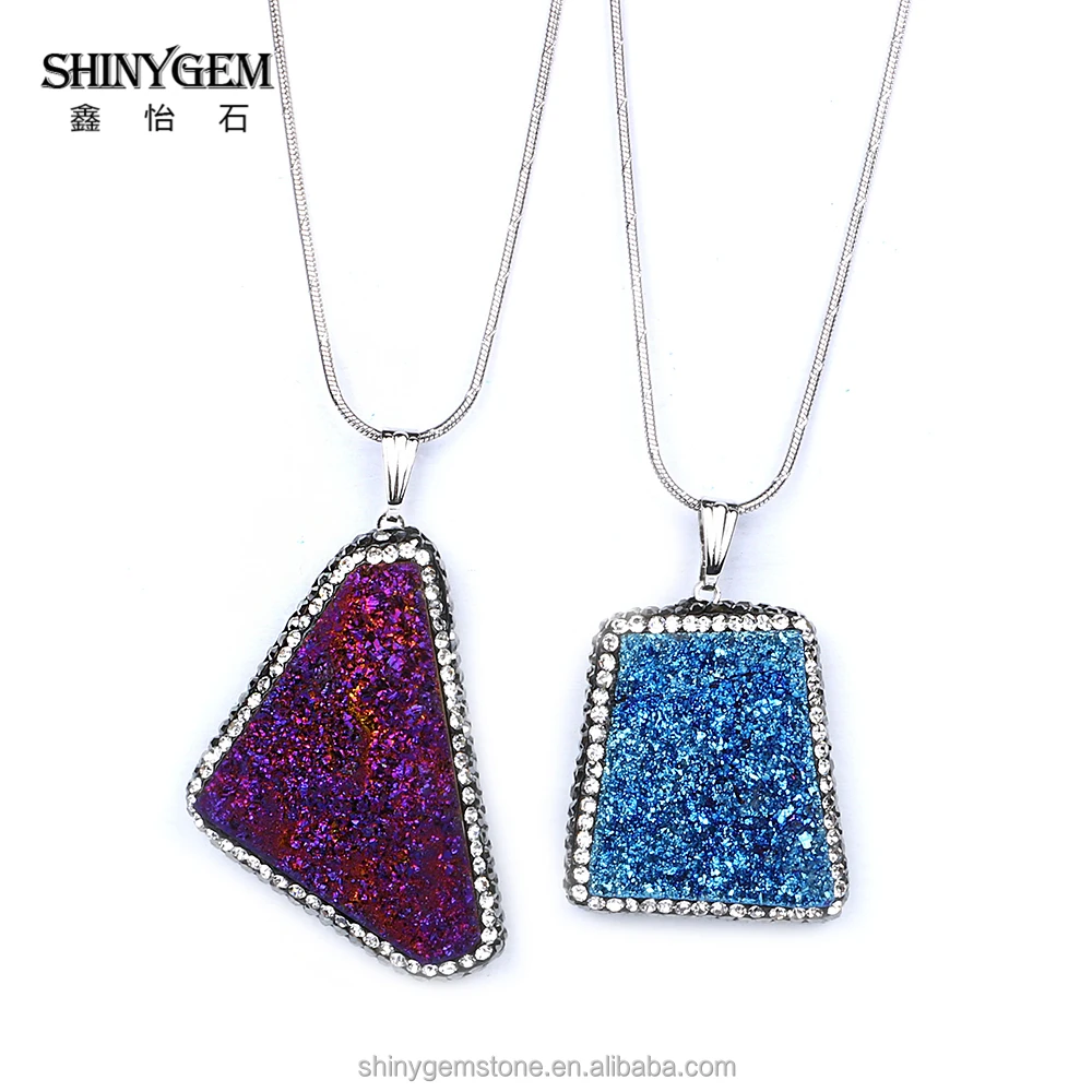 private label size 20-30*30-40mm pendant inlay cubic zircon in