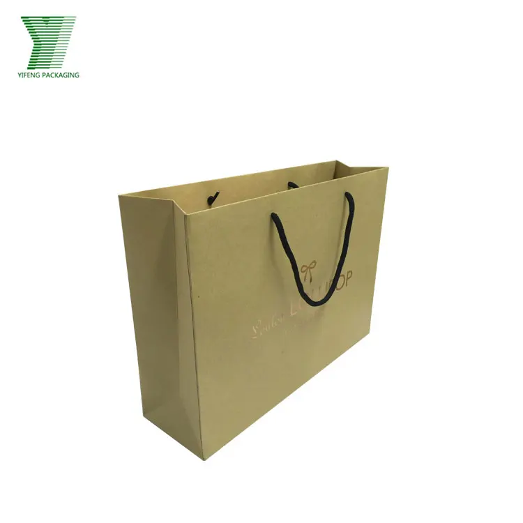 shopping gift brown kraft paper bag