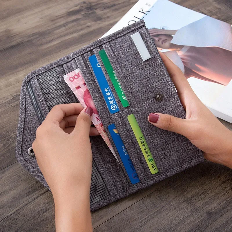 Travel Passport Cover Men Flights Bit Multifunction Credit Card Bag Women Money Wallet Documents Holder Protective Clutch PC0044 (6)