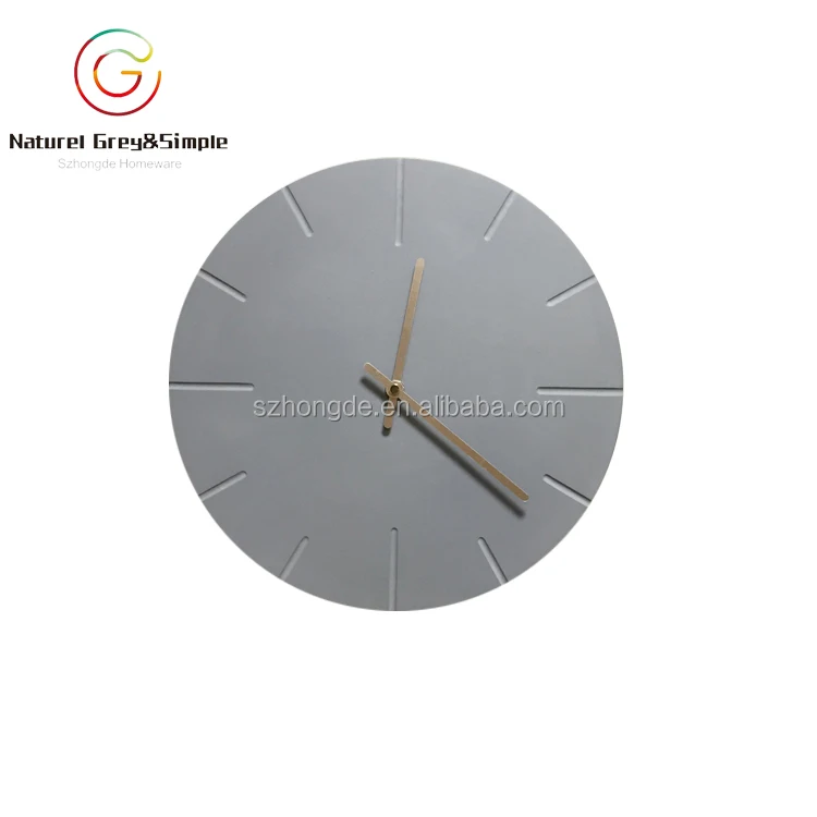 Handmade Concrete 12 inches Hanging Genuine Cement Wall Clock