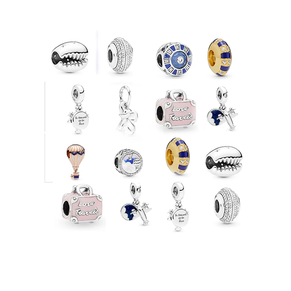 New Arrival 100% 925 Sterling Silver Pendant Charm Beads With Clear CZ Stone Fit Bracelet For Women Jewelry, Silver color
New Arrival 100% 925 Sterling Silver Pendant Charm Beads With Clear CZ Stone Fit Bracelet For Women Jewelry, Silver color