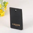 Luxury black envelope for sachets with custom design printing and hanging hole