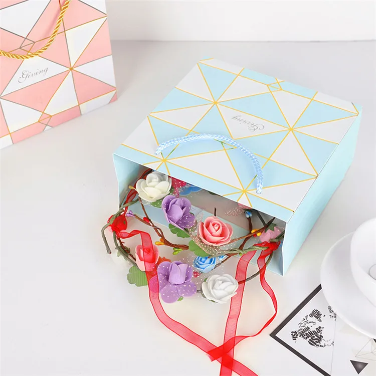 lattice gift bag creative fashion makeup jewelry wrapping paper