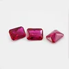 Synthetic Ruby #5 natural rose ruby 8*10mm emerald Cut Gemstone