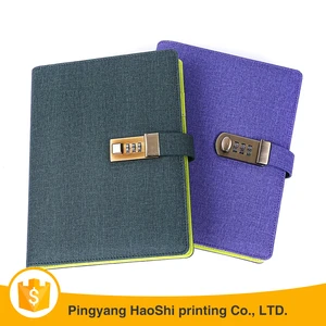 design travel diary gift metal ring loose leaf notebook with usb