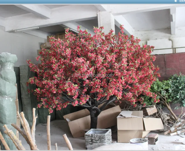 artificial japanese cherry blossom tree/fake cherry trees for