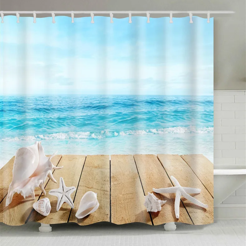 Wholesale 12 Plastic Hooks Polyester Shower Curtain Washable Sea Shower Curtain 72inch by 72inch
Wholesale 12 Plastic Hooks Polyester Shower Curtain Washable Sea Shower Curtain 72inch by 72inch