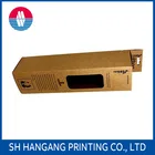 Gift packaging single bottle cheap cardboard paper red wine box with leather case