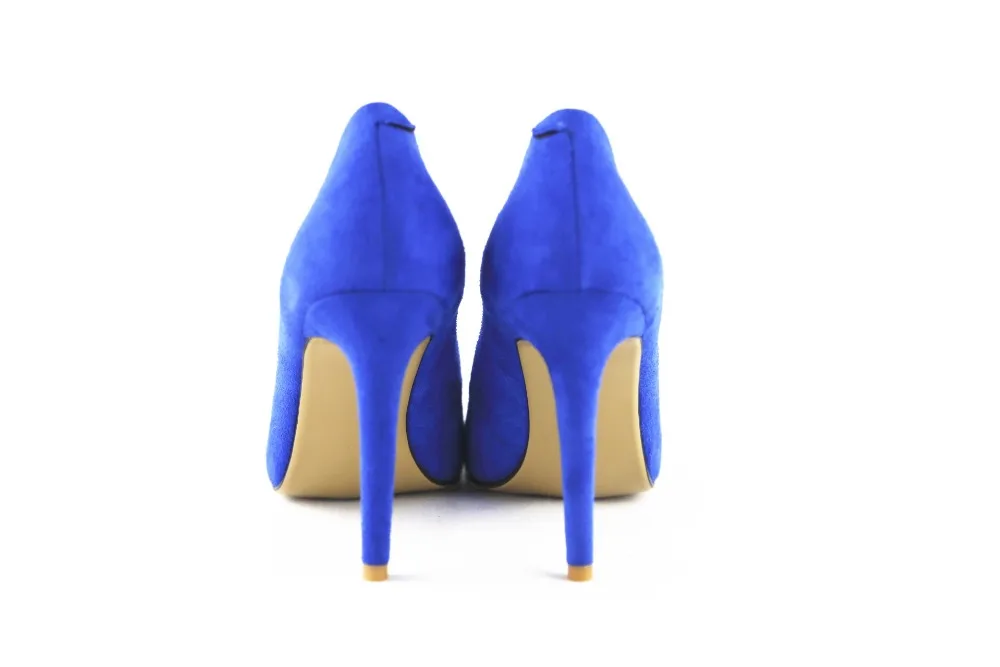 OLZ3卸売ブルースエード尖ったつま先ハイヒールラバーソール女性のドレスポンプ靴仕入れ・メーカー・工場