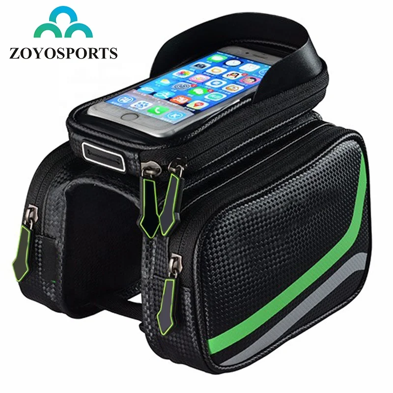 Customized Bike Bicycle Frame Front Head Top Tube Dynamic fashion pattern Bag Bike Frame Waterproof Bag for Phone, Black green
Customized Bike Bicycle Frame Front Head Top Tube Dynamic fashion pattern Bag Bike Frame Waterproof Bag for Phone, Black green