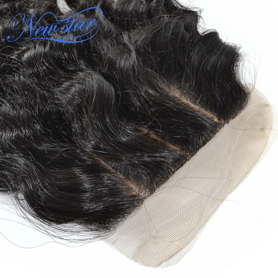 New Star Brazilian Virgin Human Hair Three Part Deep Wave Silk Base Closure, Natural black or dark brown
New Star Brazilian Virgin Human Hair Three Part Deep Wave Silk Base Closure, Natural black or dark brown