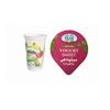 factory customized twin disposable plastic PP yogurt cup with foil lid