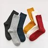 Winter Europe Christmas Knitted Thermal Mix-color Tube Floor Socks